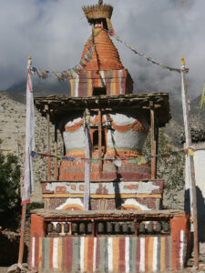 Chorten in Geling in the Mustang region of Nepal