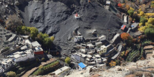 Lupra village in the Mustang region of Nepal