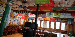 Dining room at Numbur Lodge in Lukla