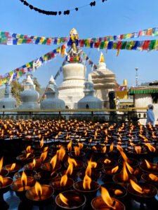 Stupa at Namobuddha on the Balthali trek in Nepal