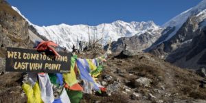 The view of Kanchenjunga from Oktang, near the southern base camp in eastern Nepal