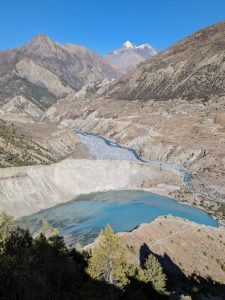 Gangapurna lake near Manang on the Annapurna circuit
