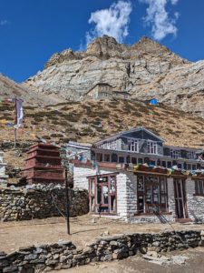 Tea houses at Thorung Phedi on the Annapurna circuit